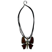 Resin Butterfly Pendant Necklace