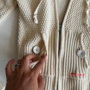 2000s DKNY Knit Hoodie (S)