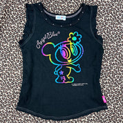 Angel Blue Studded Neckline Tank (XS)