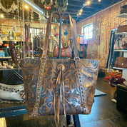 American West Baroque Zip-Top Bucket Tote