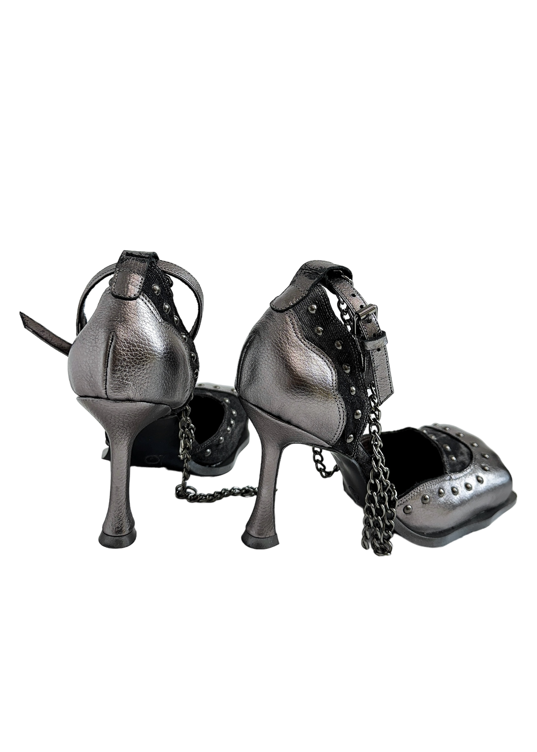 gun metal dress shoes Frida: Gunmetal 8.5 / Roomy