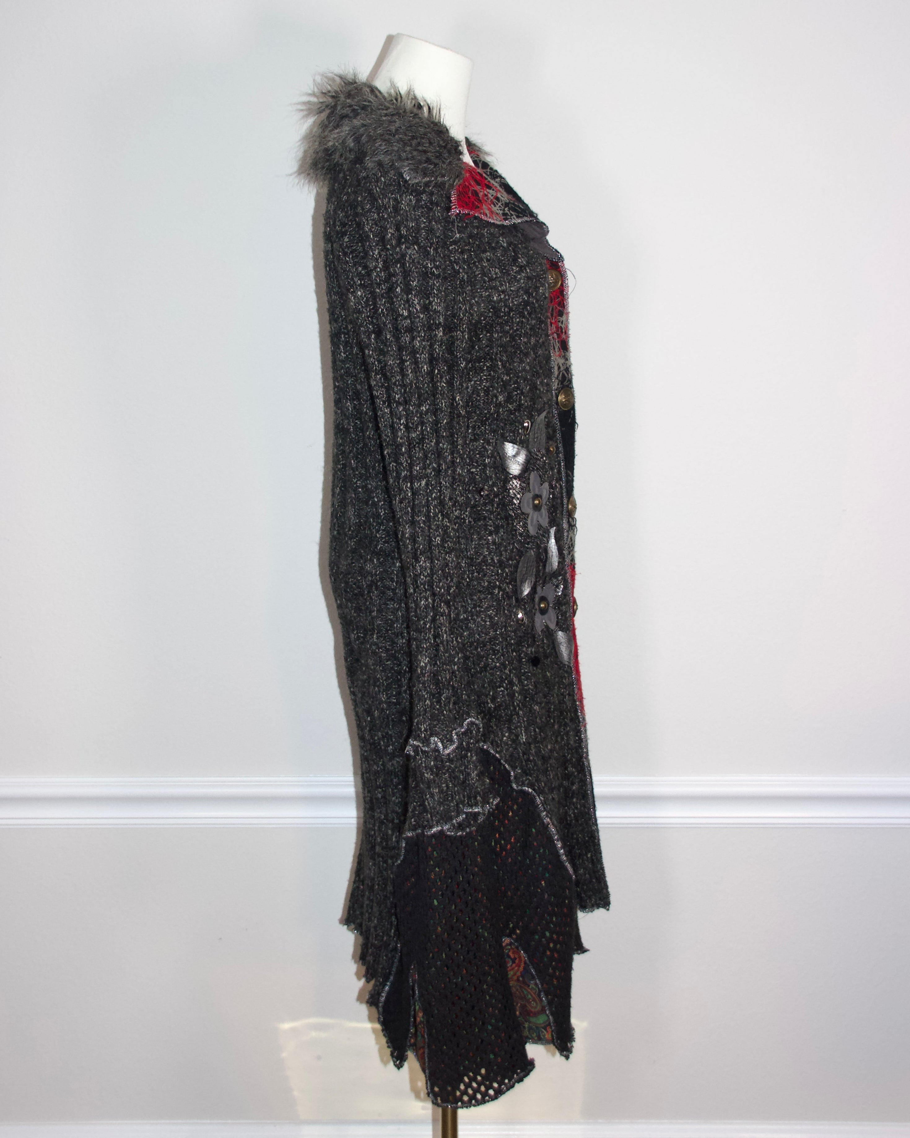 90s Wool Blend Duster Sweater (S/M)