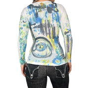 Early 2000s Abstract Graphic Top (XS/S)