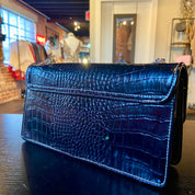 Vintage 2000's LIZ CLAIBORNE purse Croc Embossed...