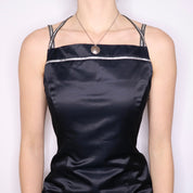 90s VERSACE Little Black Dress (S/M)