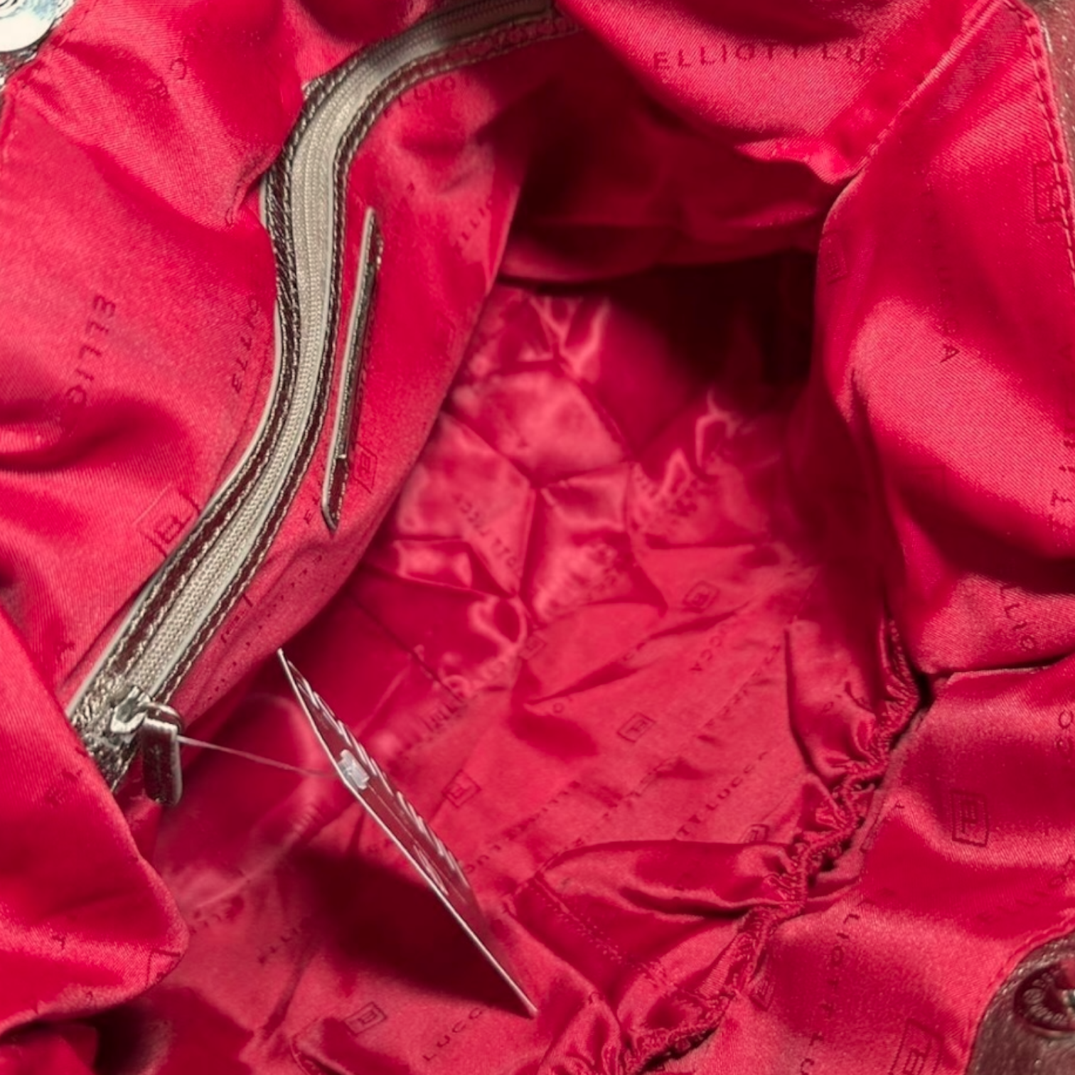 Vintage Elliott Lucca Genuine Leather Gold Hobo Bag