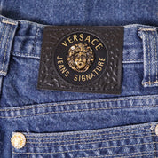 90s VERSACE High Waisted Jeans (XS/S)