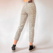 Calvin Klein 90s Leopard Print Jeans (XS)