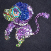 Vintage Mesh Monkey Graphic Top (S/M)