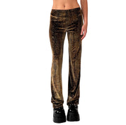 90s Velvet Snakeskin Pants (S)