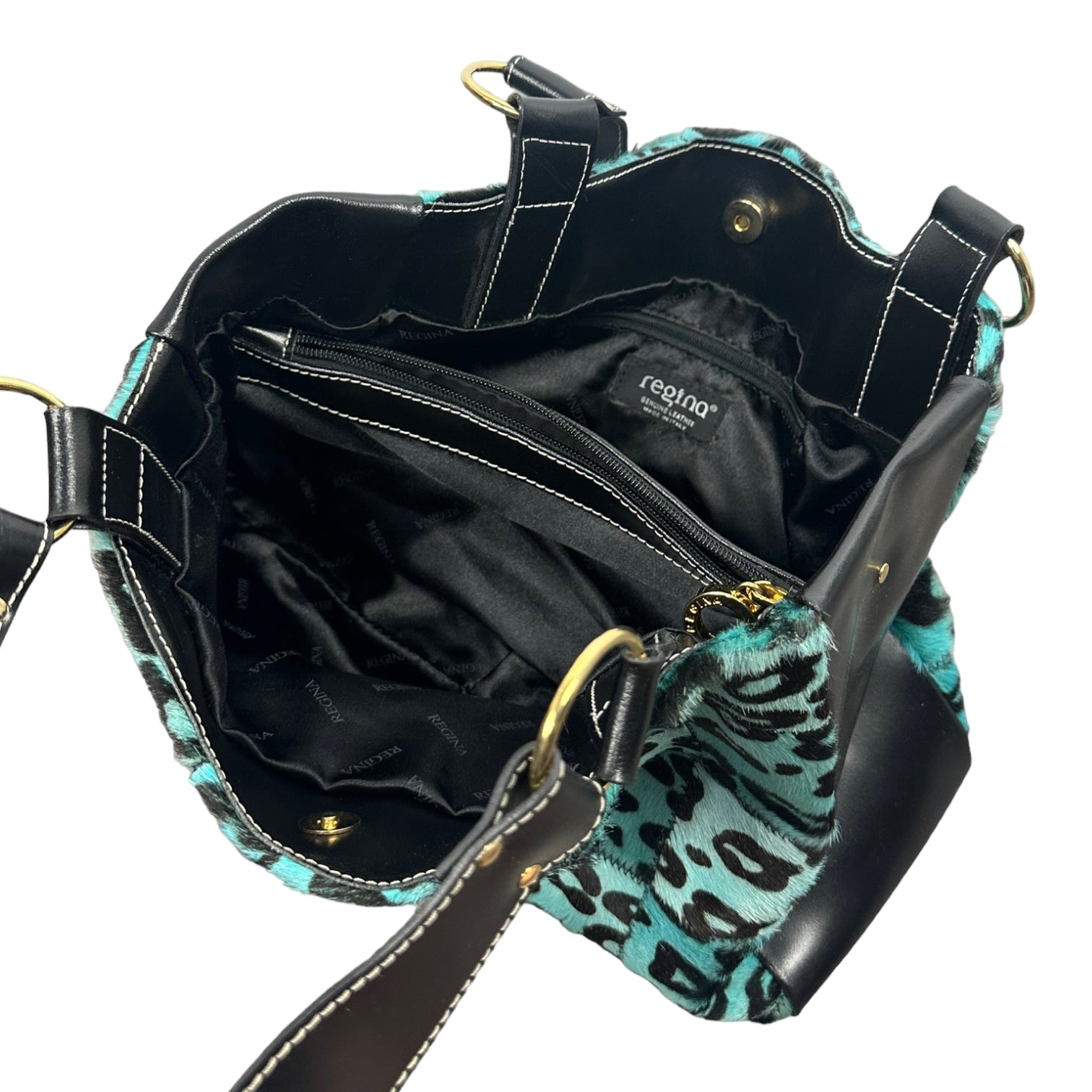 Leather Cheetah Print Purse