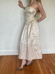 Vintage Bridal Strapless Grown