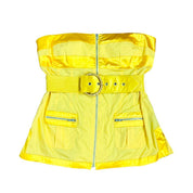 Bebe Yellow Cargo Tube Top (L)