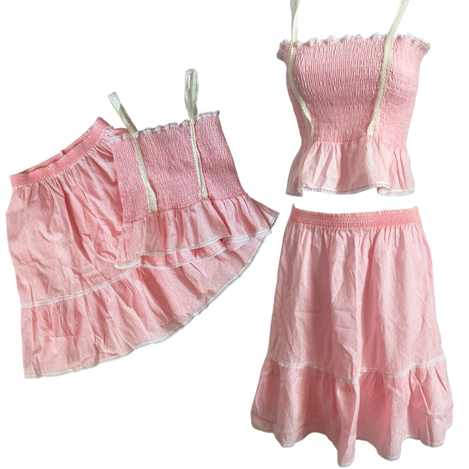 VTG sears coquette skirt set (XS/S)