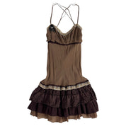 Italian Silk Open Back Dress (XS/S)