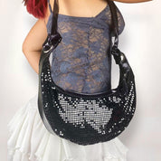 Y2K Chainmail Crescent Bag