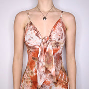 90s SANDRO FERRONE Tie Dye Dress (M)