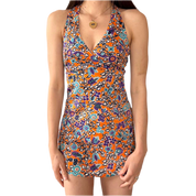 70s Micro Mini Halter Dress (S/M)