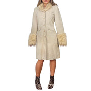 Y2K Genuine Suede Penny Lane Coat (M)