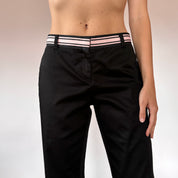 Y2K Pink Trim Trousers (XS)