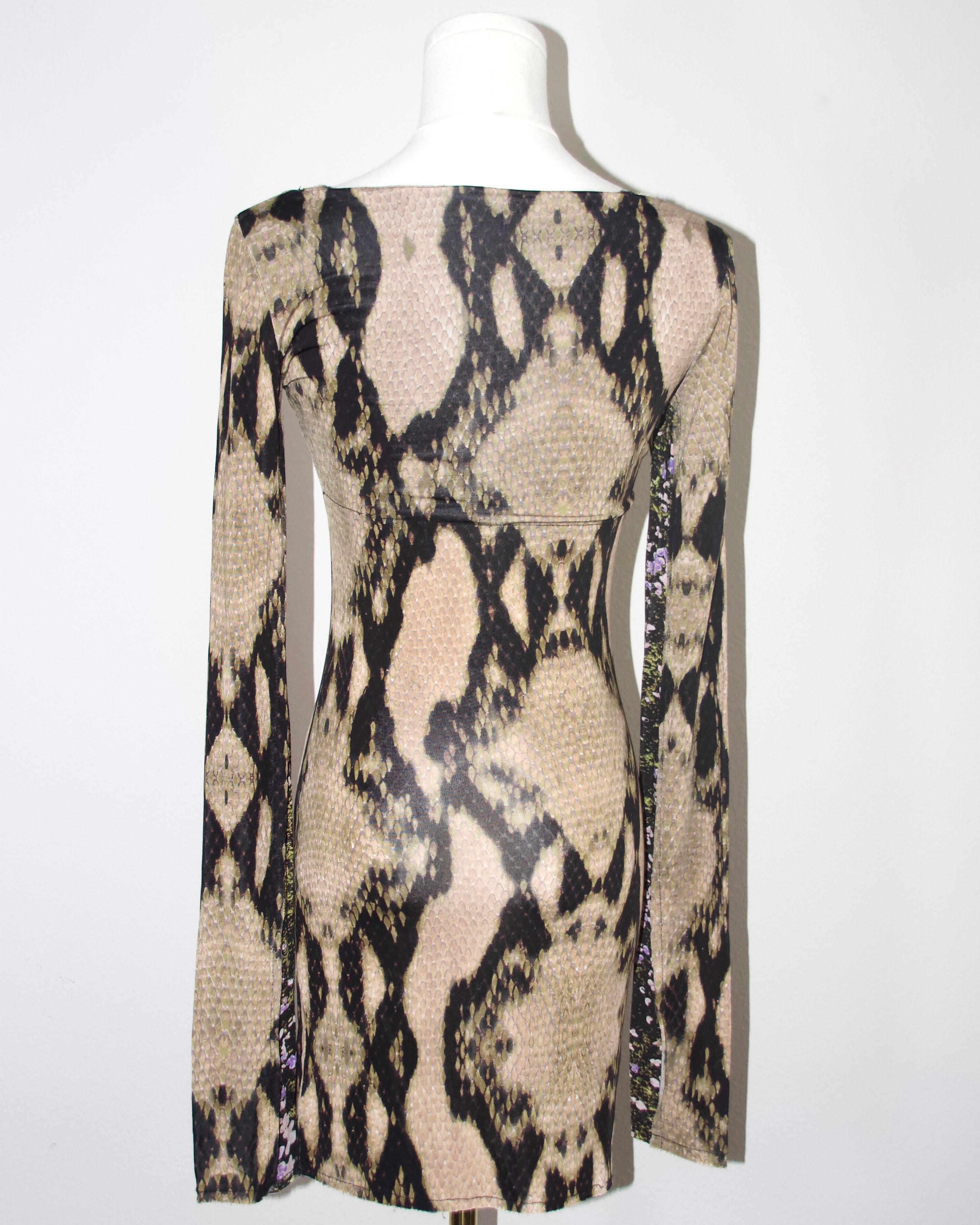 Cavalli Python Mini Dress (S)
