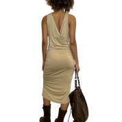 Vintage Morgan De Toi Draped Dress (M)
