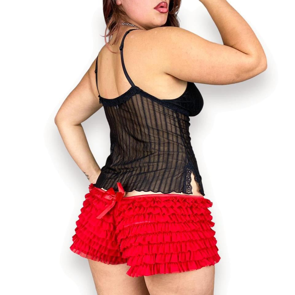 2000s Mesh Rosebud Cami (M)