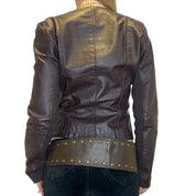 Vintage Archive Leather Cropped Jacket (S)