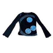 90s Custo Barcelona Futuristic Graphic Top (S)