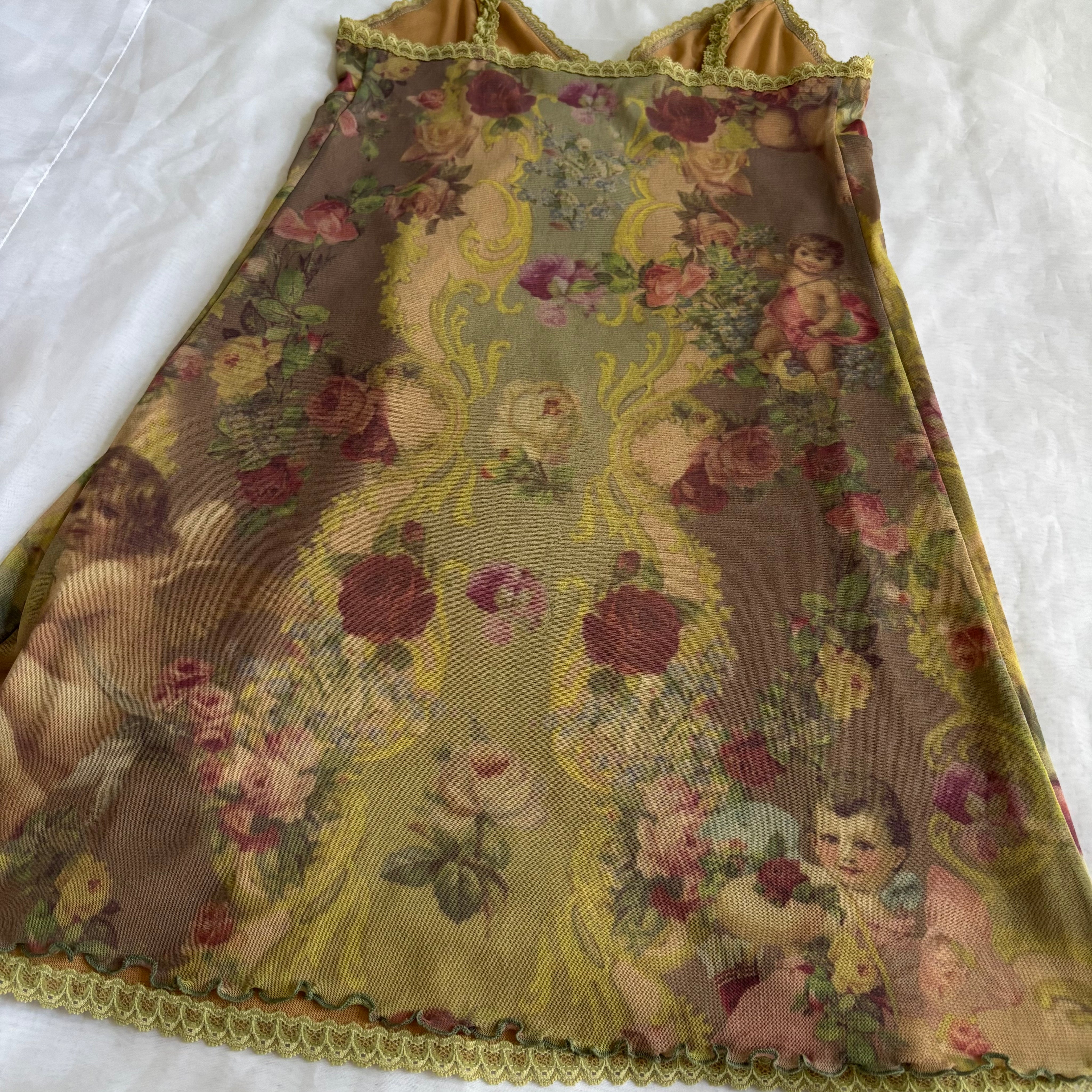 Michal Negrin Cherub Slip Dress (M/L)