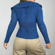 Buckle Detail Wrap Sweater (S/M)