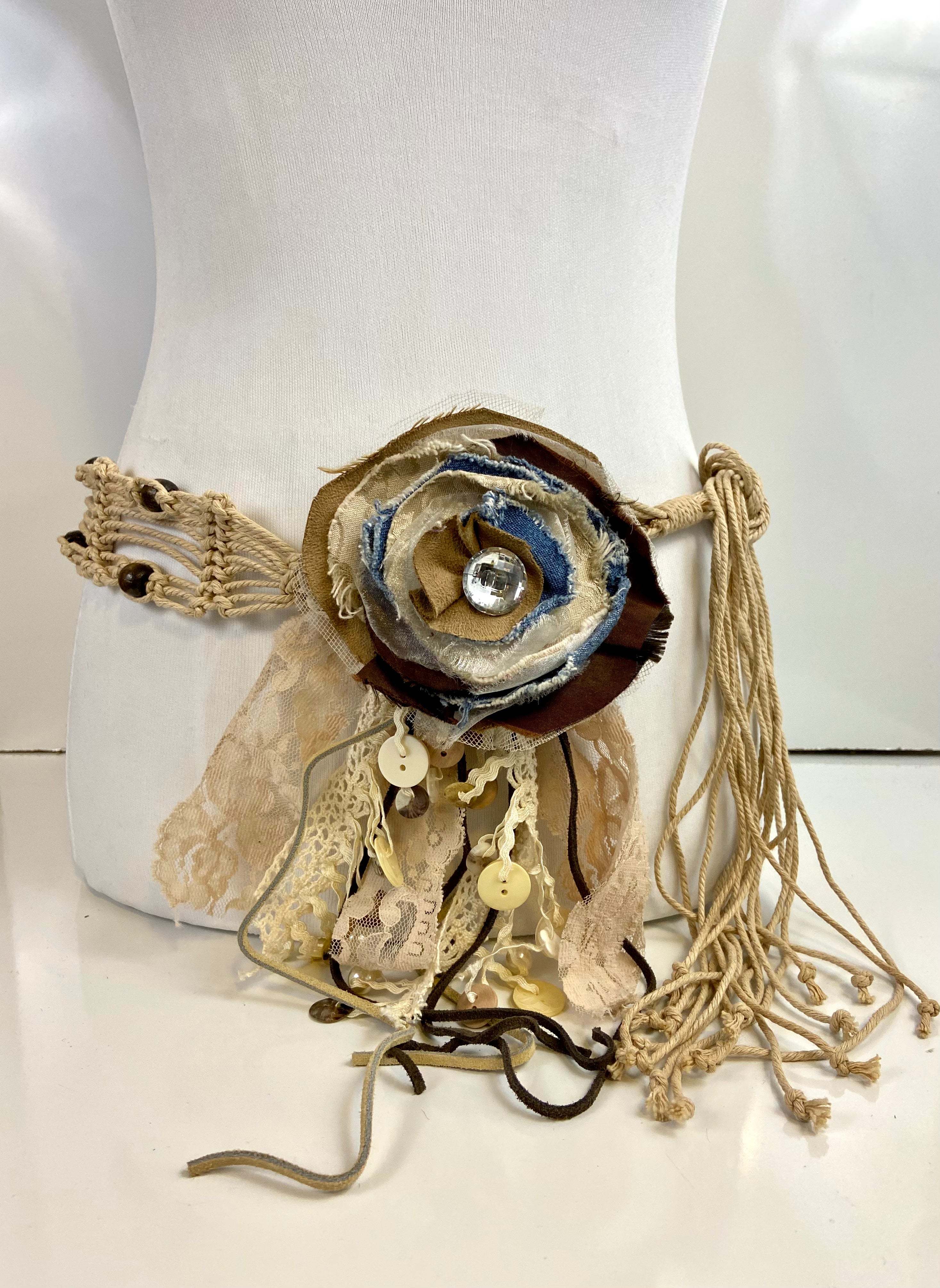 Flower boho belt