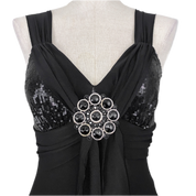 Slinky Noire Party Dress (XS/S)