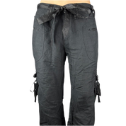 Y2K Baggy Black Cargo Pants (L)