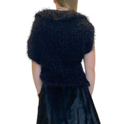 Vintage Grunge Fluffy Bolero Shrug (L)