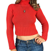 Vintage Esprit Orange Fitted Turtleneck (XS/S)