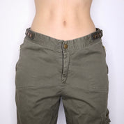 Y2K Baggy Green Cargo Pants (M/L)