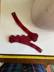 Elastic red belt