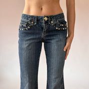 Y2K Bejeweled Jeans (S)