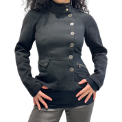 Vintage Armani Black Military Jacket (S)