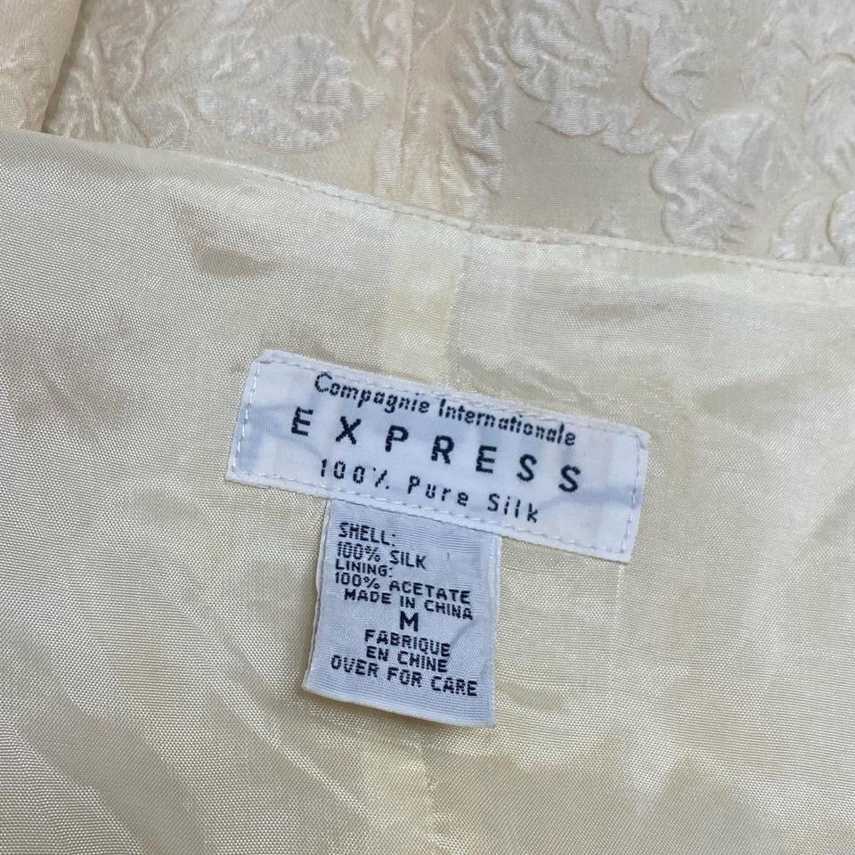 90s Express Ivory Silk Vest (Medium)