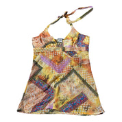 Y2K abstract halter top (s)