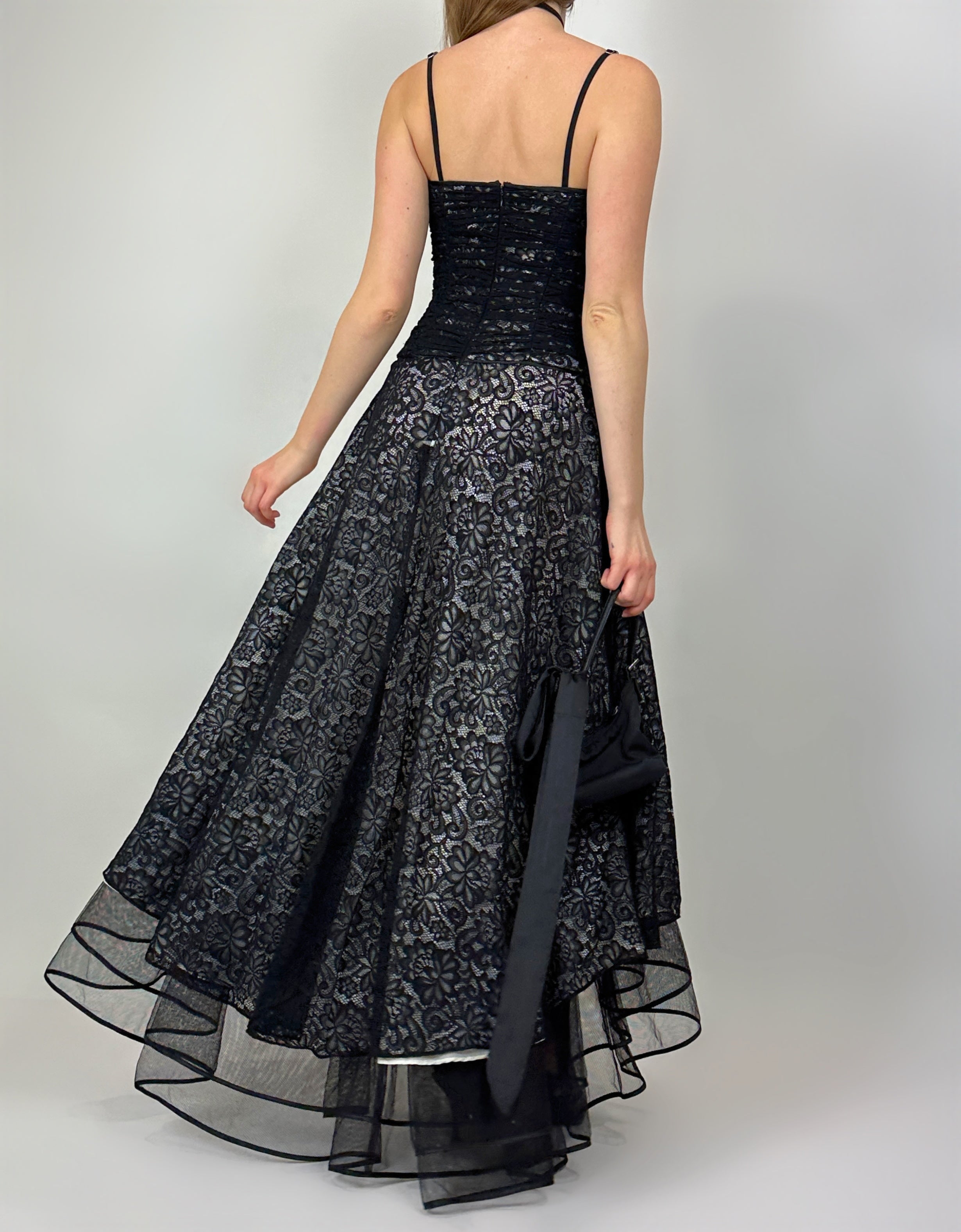 Vintage Lace Drop Waist Gown (S)