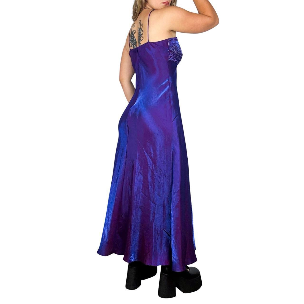 Vintage Iridescent Maxi Dress (M) Holy Thrift Vintage Iridescent Maxi Dress (M) Holy Thrift
