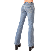 Y2K Embellished Low Rise Jeans (XS)