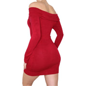 Y2K BEBE Red Off the Shoulder Dress (XS/S)