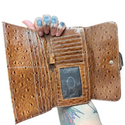 Y2K GUESS monogram brown wallet