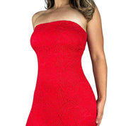 Caché Rosy Lace Mermaid Gown (M)