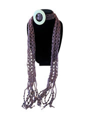 Buckle Fringe Scarf