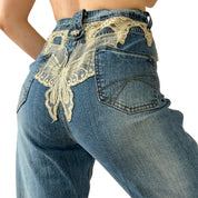 Y2K Butterfly Jeans (M)